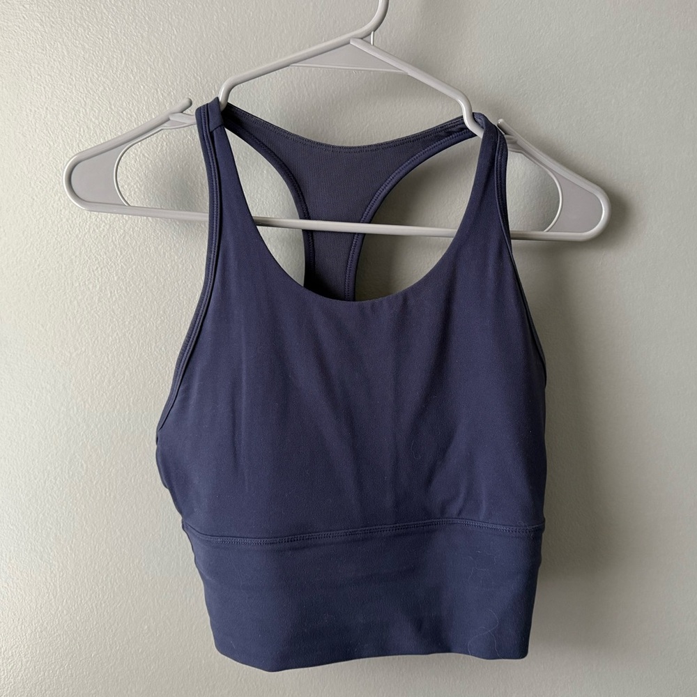 Women’s Seamless Racerback Longline Sports Bra - Navy